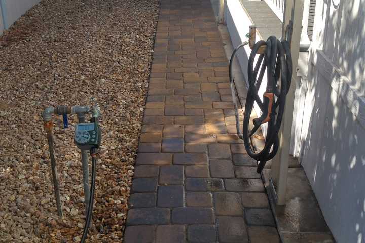 permeable paver installation